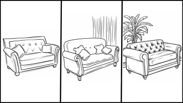 Free couch coloring pages