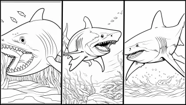 Megalodon Shark Coloring Pages