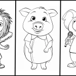 Sing coloring pages printable