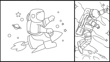 Astronaut Coloring Pages - Free Coloring Pages