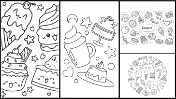 Coloring Pages of Desserts - Free Coloring Pages