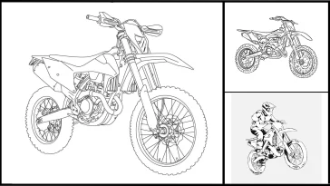 Dirt Bike Coloring Pages - Free Coloring Pages
