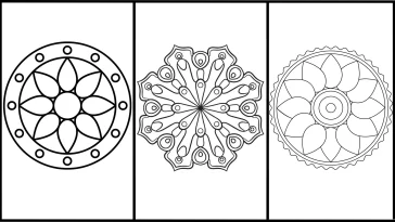 Easy Mandala Coloring Pages - Free Coloring Pages