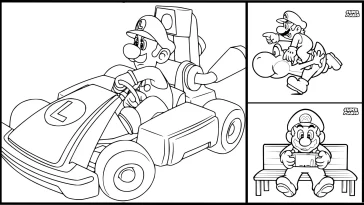 Mario Coloring Pages PDF - Free Coloring Pages
