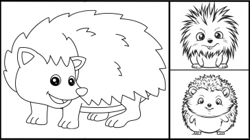 hedgehog coloring pages - Free Coloring Pages